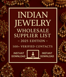 Indian Jewelry Wholesale Supplier List 2025 – Digital Download Cover