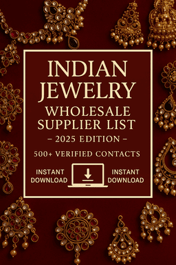 Indian Jewelry Wholesale Supplier List 2025 – Digital Download Cover